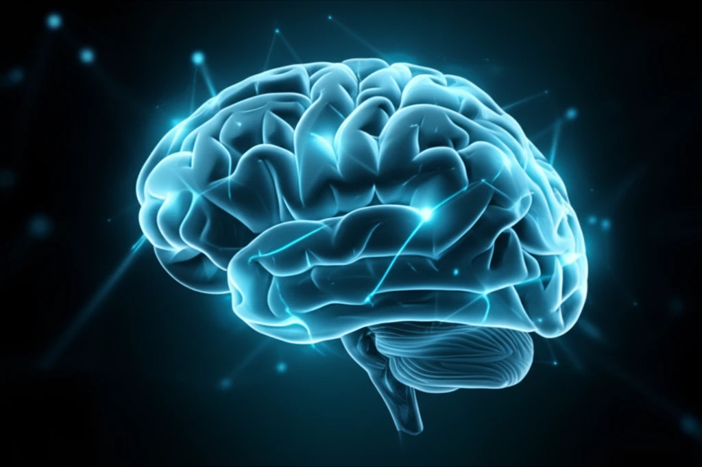 Brain with glowing pathways, symbolizing hope in glioblastoma treatment