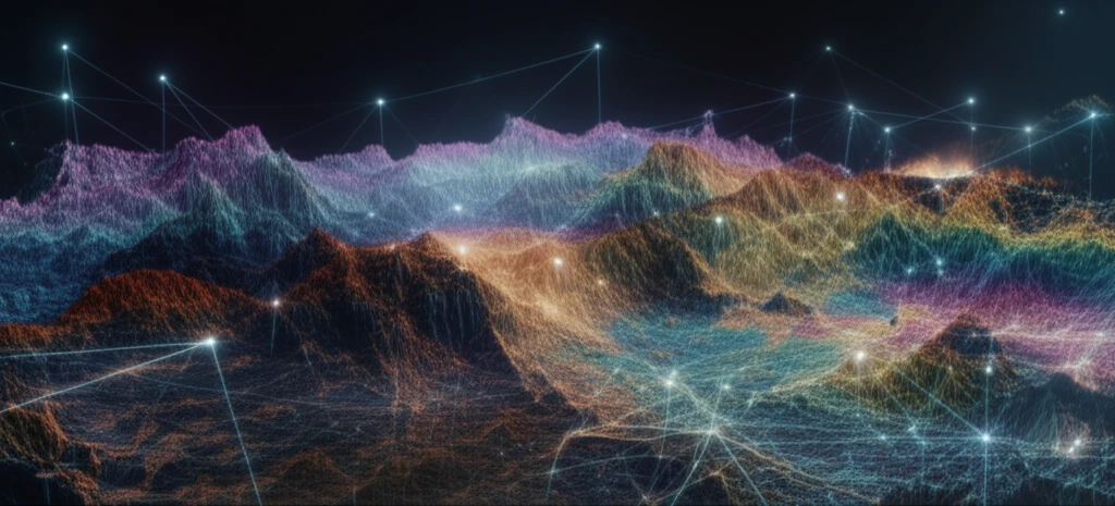 AI-powered genetic algorithms analyzing 3D seismic data.