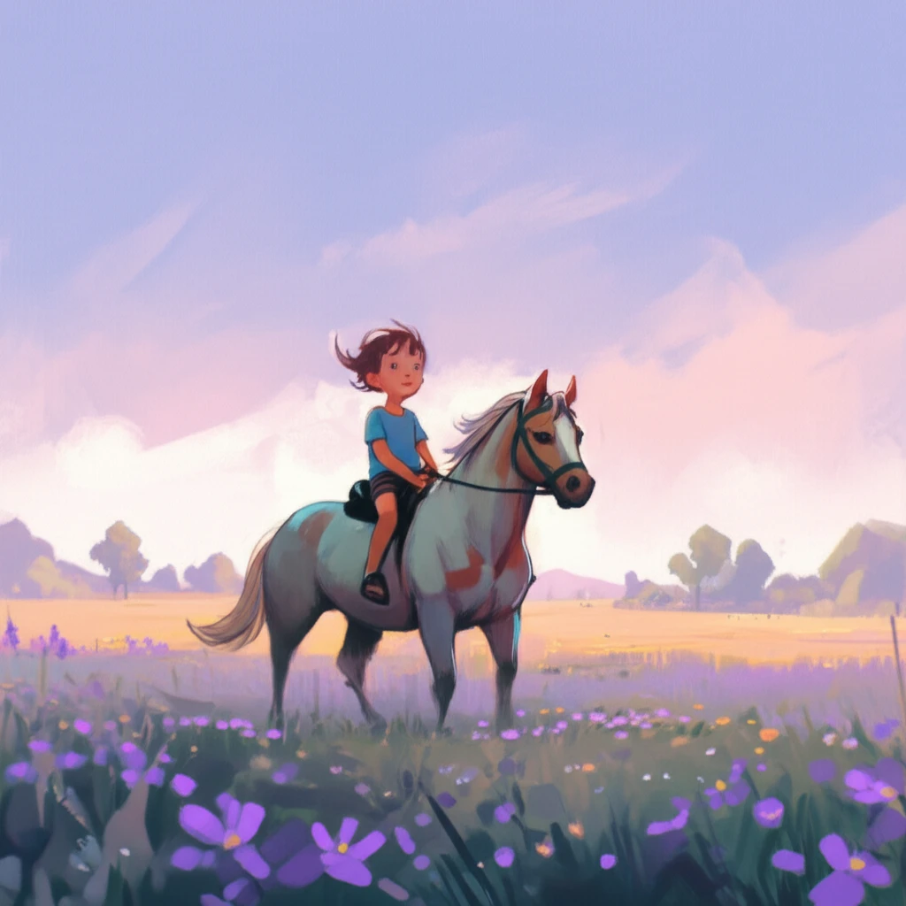 Child with ADHD enjoying therapeutic horseback riding in a calm environment
