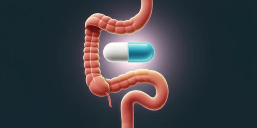 Digital illustration symbolizing the relief from lymphocytic colitis discomfort