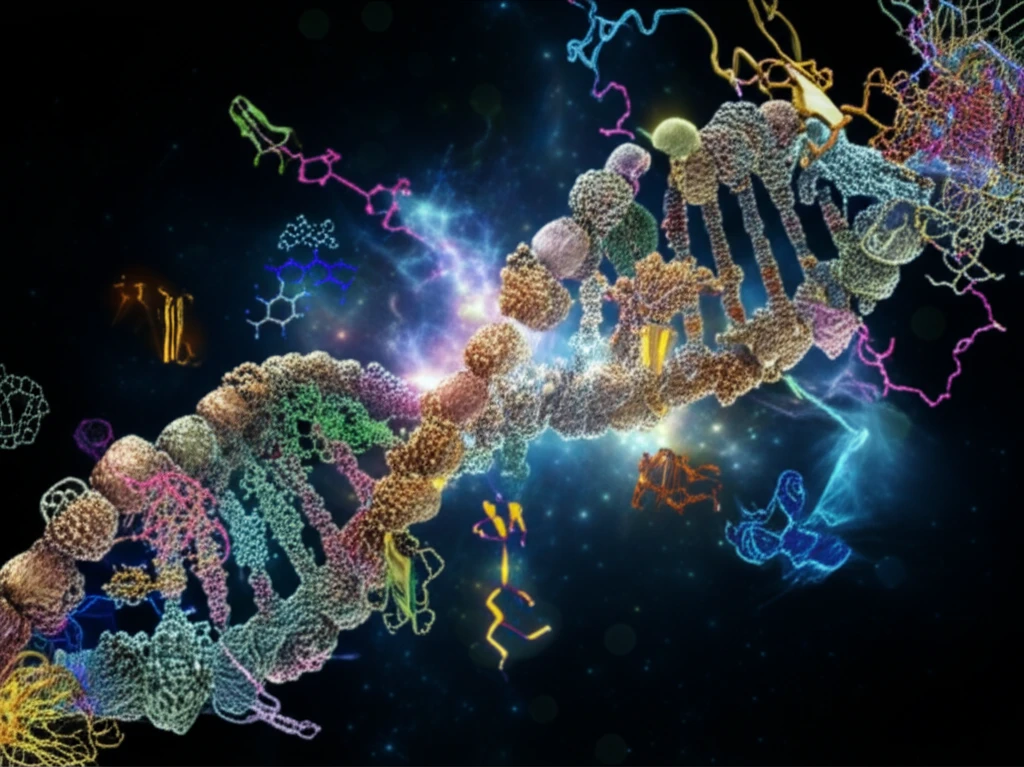 Abstract representation of integrated OMICS technologies