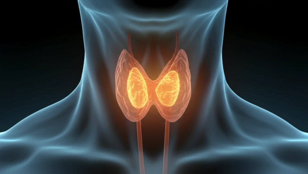 Detailed ultrasound image of a parathyroid gland