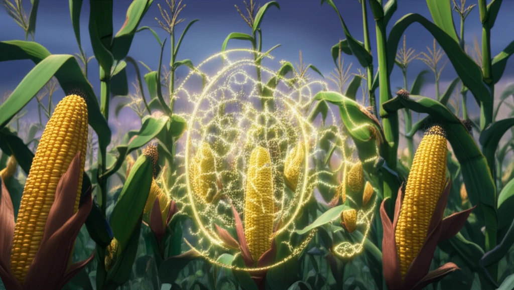 Glowing antimicrobial peptides protect a cornfield from Asian corn borers.