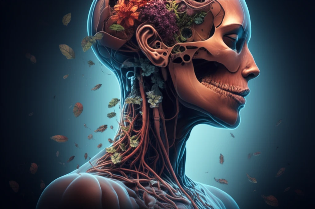 Healing cervical fracture with nature entwined.
