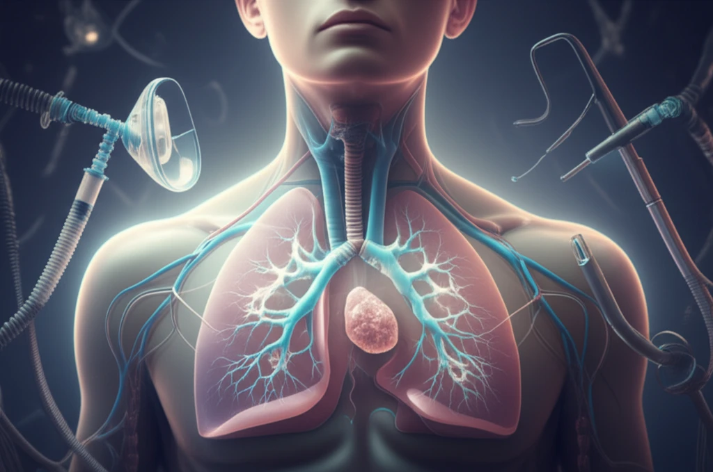 Illustration of safe anesthesia for mediastinal mass