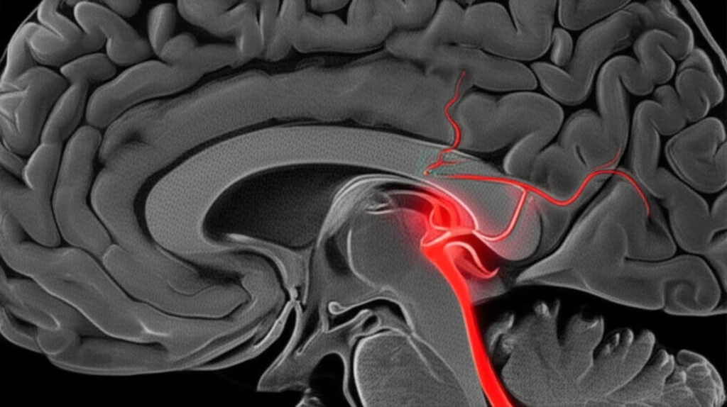 Hyperdense Middle Cerebral Artery Sign (HMCAS) on a brain scan.