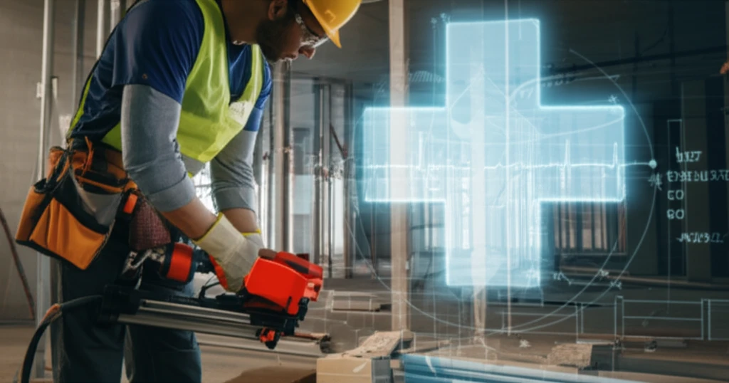 Nail gun safety illustration