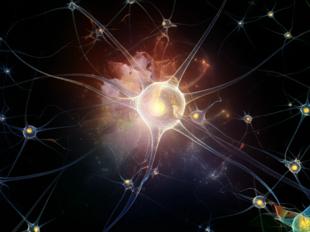 Illustration of neurons firing in the brain, representing advanced brain mapping research.
