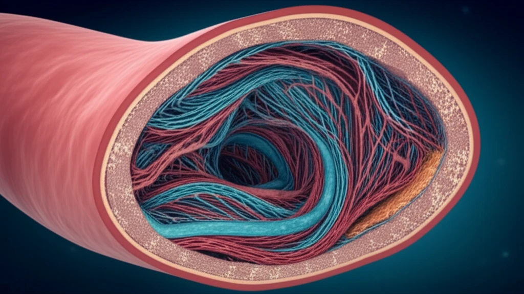 3D representation of collagen fiber orientation within a carotid plaque