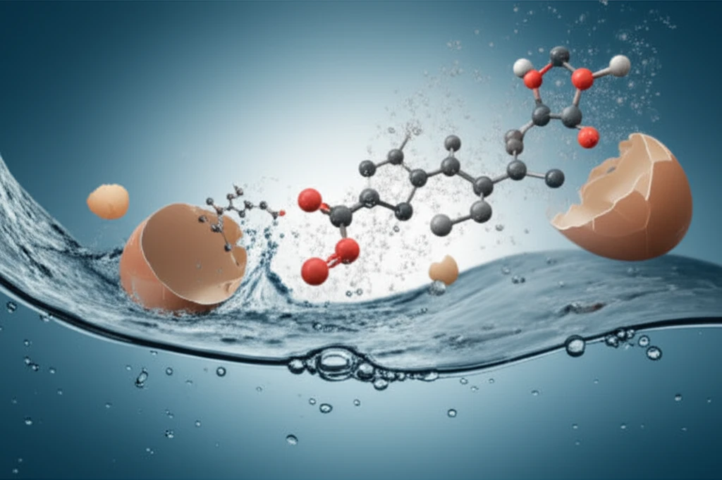 Chitosan and eggshells in water purification