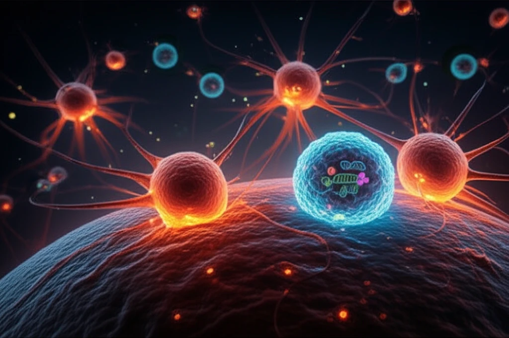 Cancer cells adapting to hypoxia through epigenetic modifications.