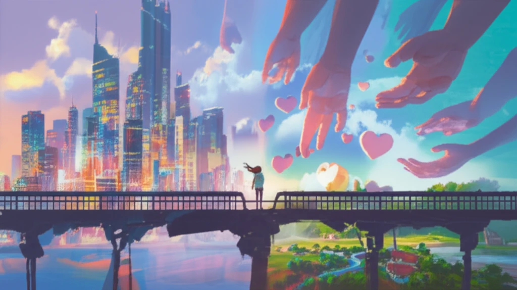 Bridging Cultures: An immigrant woman's journey between urban and rural life, supported by a network of hearts and helping hands.