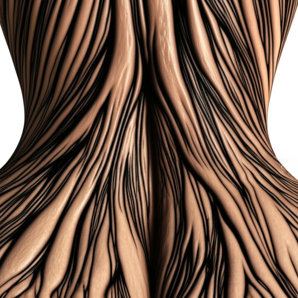 Swirling patterns on skin representing Linear and Whorled Nevoid Hypermelanosis