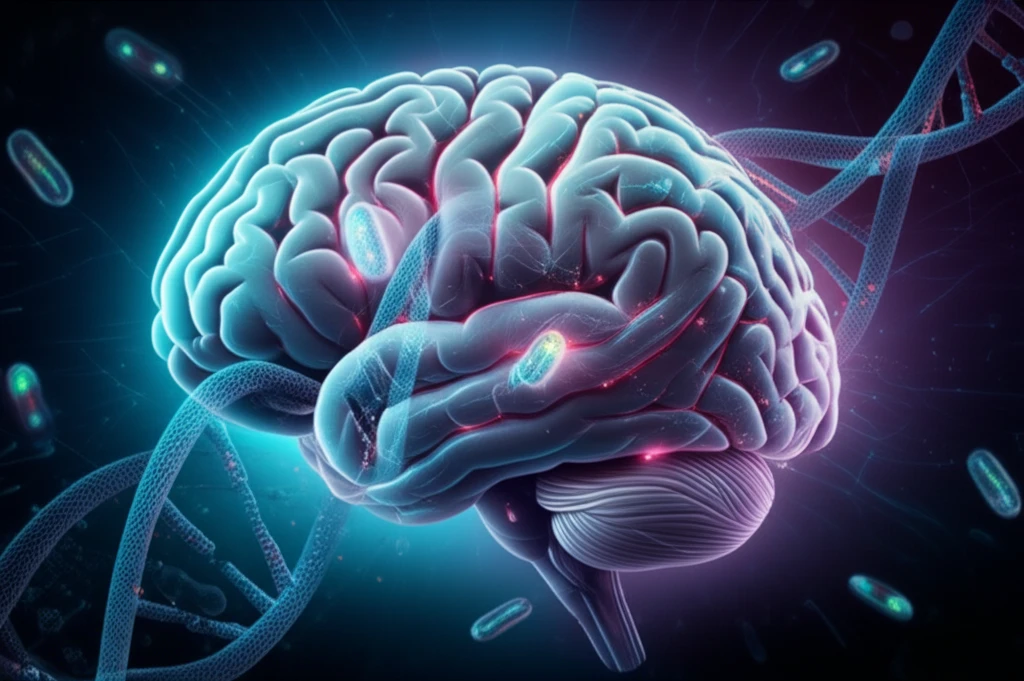 DNA and brain with HIV