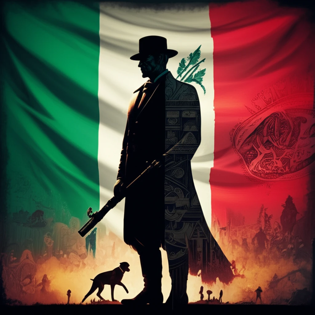 Symbolic representation of fascism with Latin American influences.