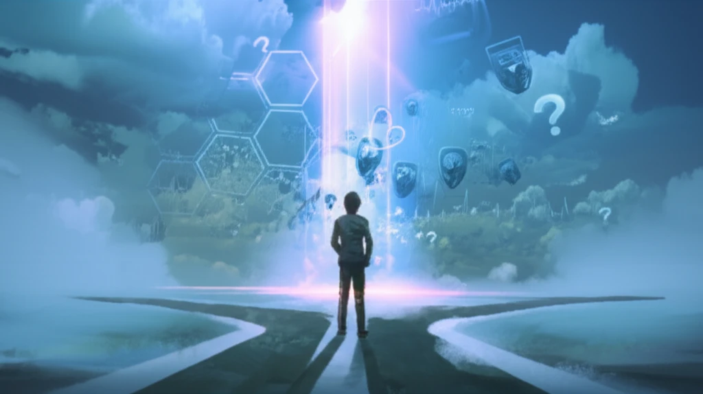 Crossroads representing informed healthcare decisions vs uninformed.