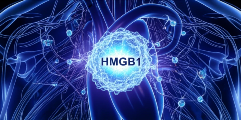 HMGB1 protein interacting with pulmonary arteries.