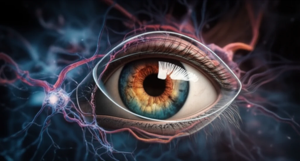 An illustration depicting the protective effect of sildenafil on retinal cells.