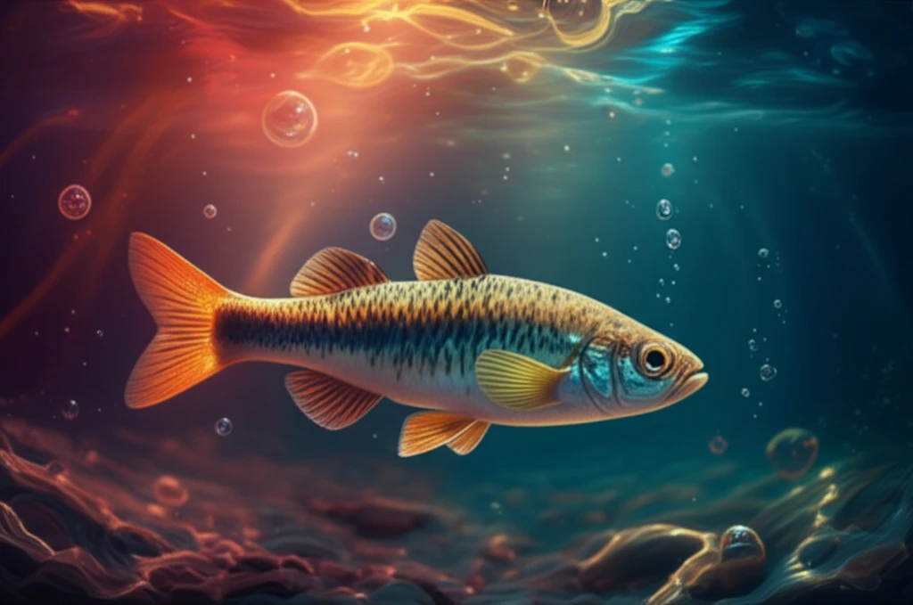 Sheepshead minnow adapting to fluctuating temperatures in an estuary.