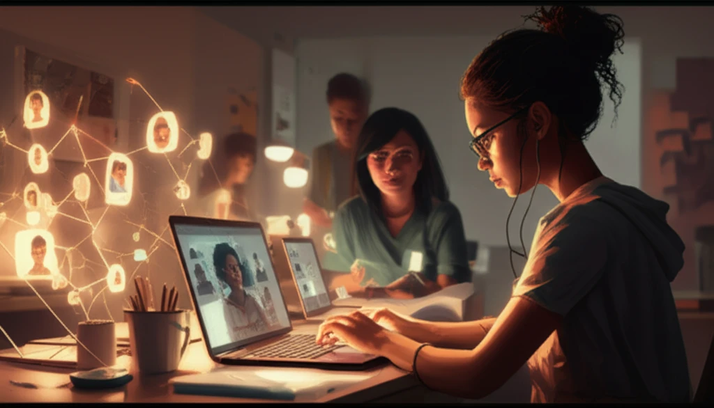 Interconnected students in a caring online learning environment