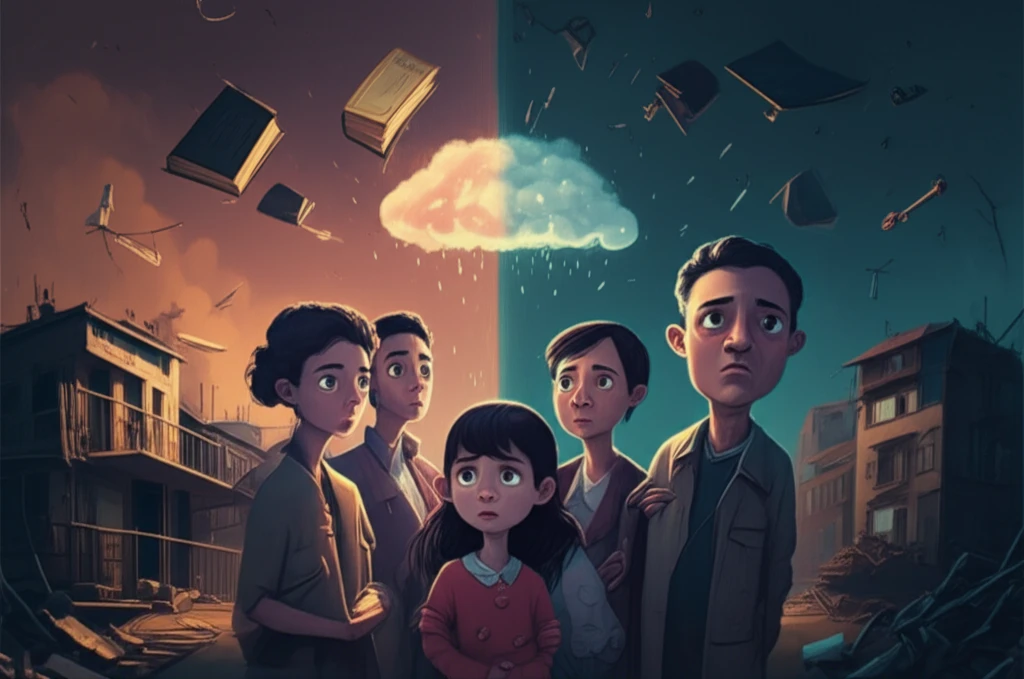 A family worried about radiation exposure after the Fukushima disaster, highlighting the socioeconomic disparities in risk perception and response.