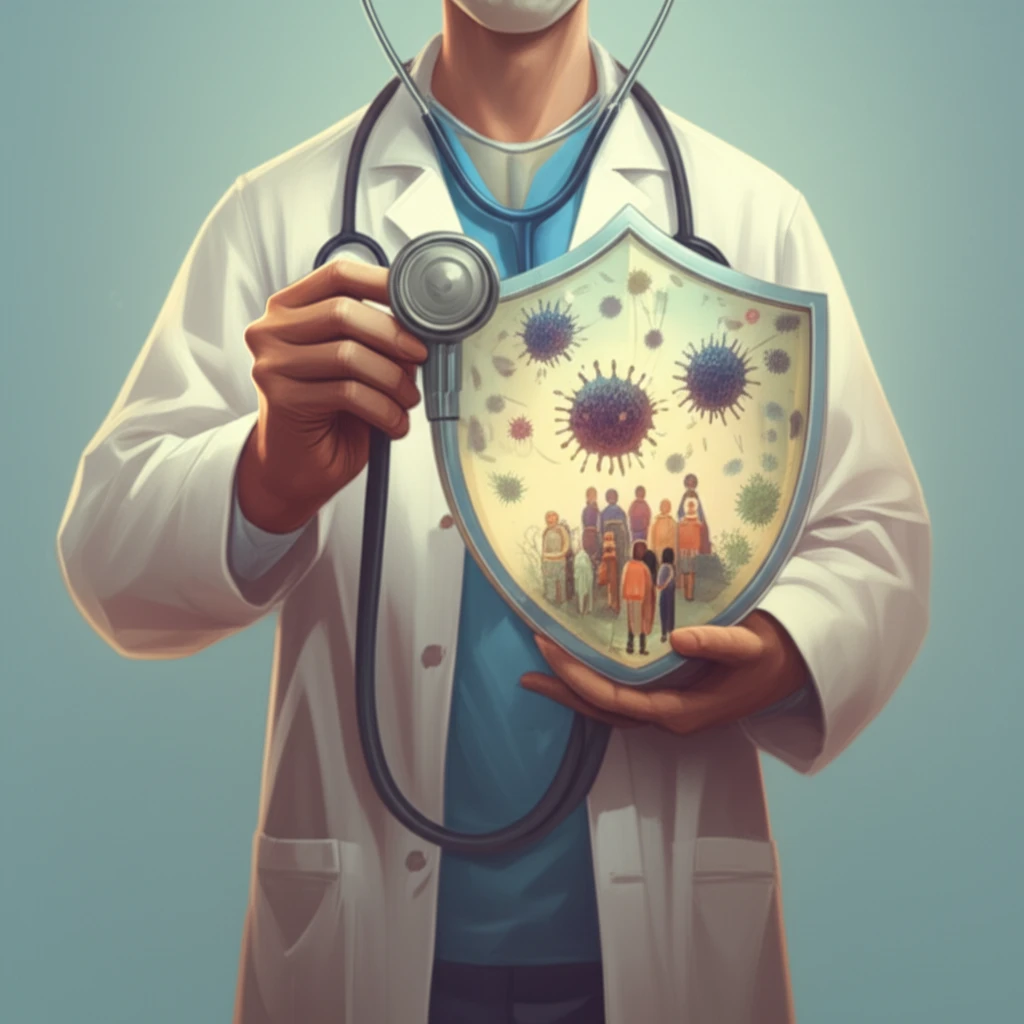 Doctor Protecting Community from Antibiotic Resistance