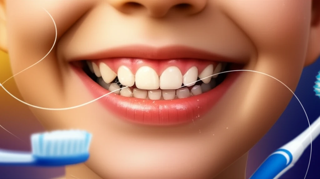 Illustration of a child's healthy molars