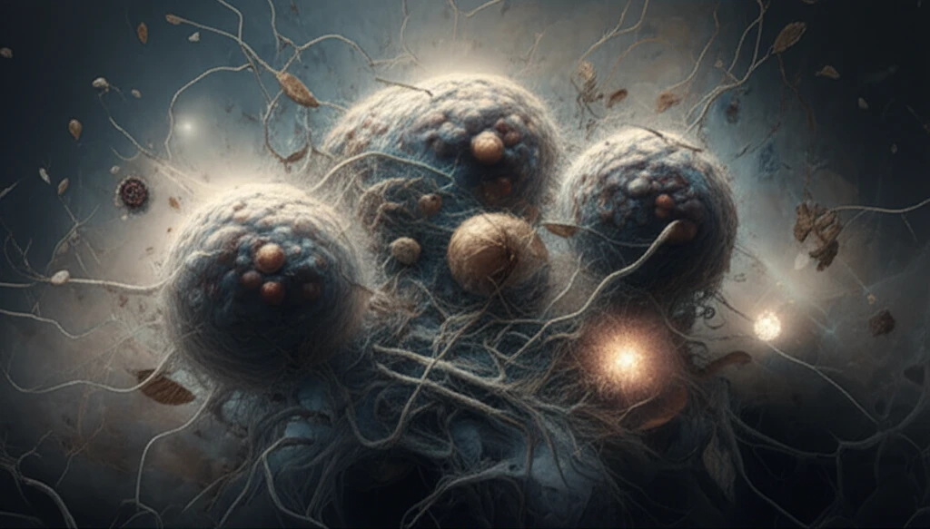 Dysfunctional macrophages in Alzheimer's disease failing to clear amyloid plaques.