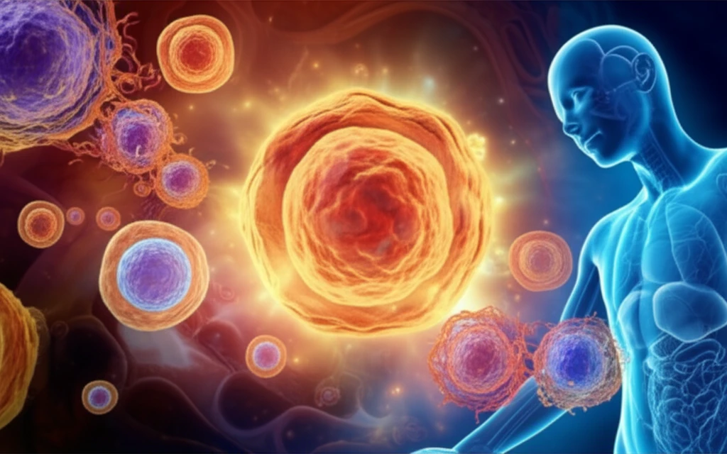 Stem cells transforming into healthy immune cells