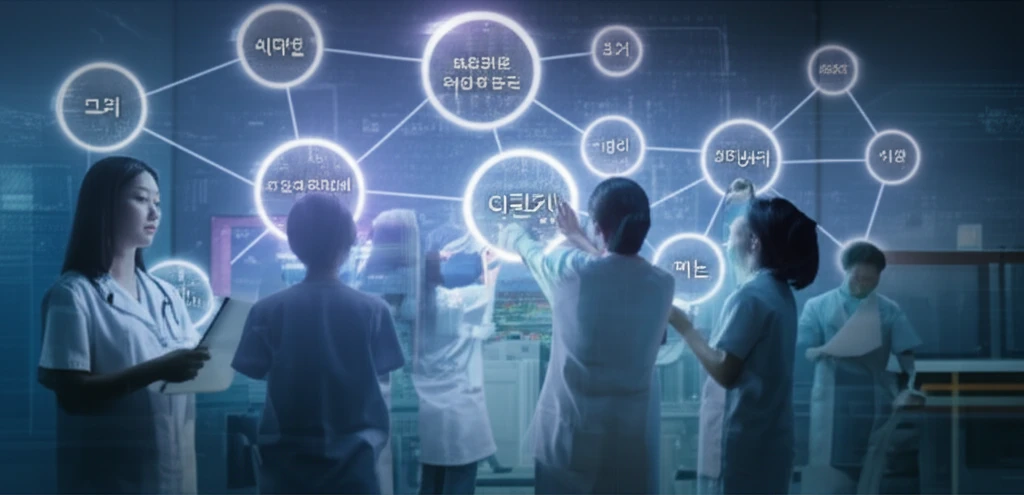 Network of interconnected research topics in Korean nursing