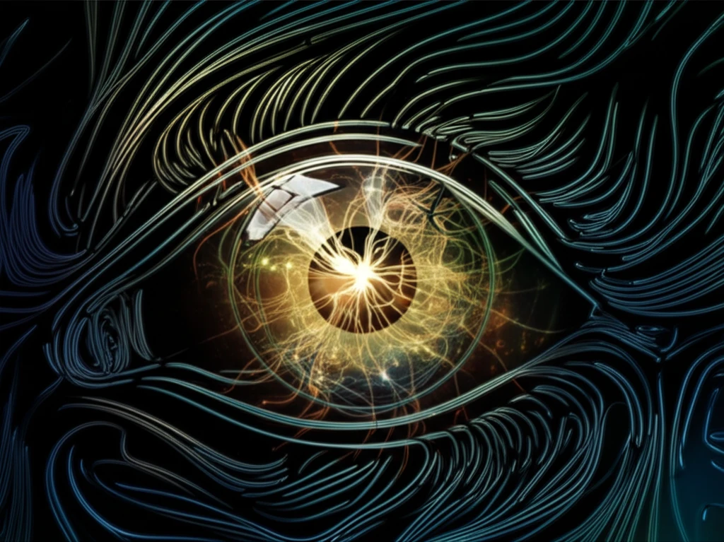Neural connections forming an eye, symbolizing enhanced attention.