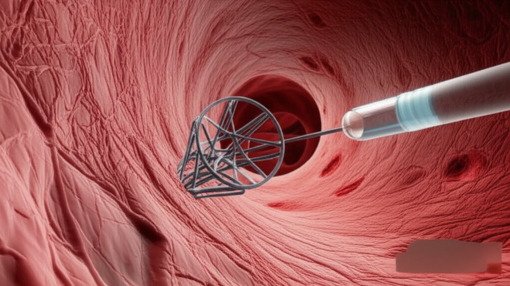 Illustration of IVC filter retrieval complications.