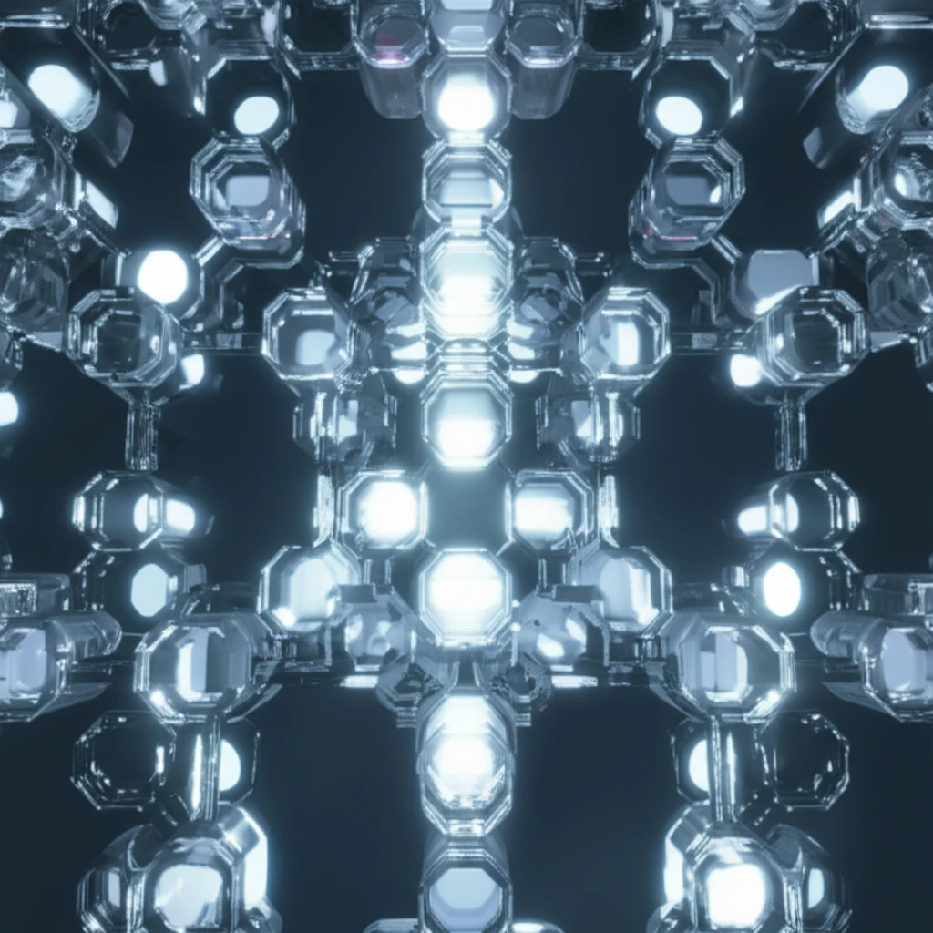 Surreal semiconductor structure with glowing energy vacancies