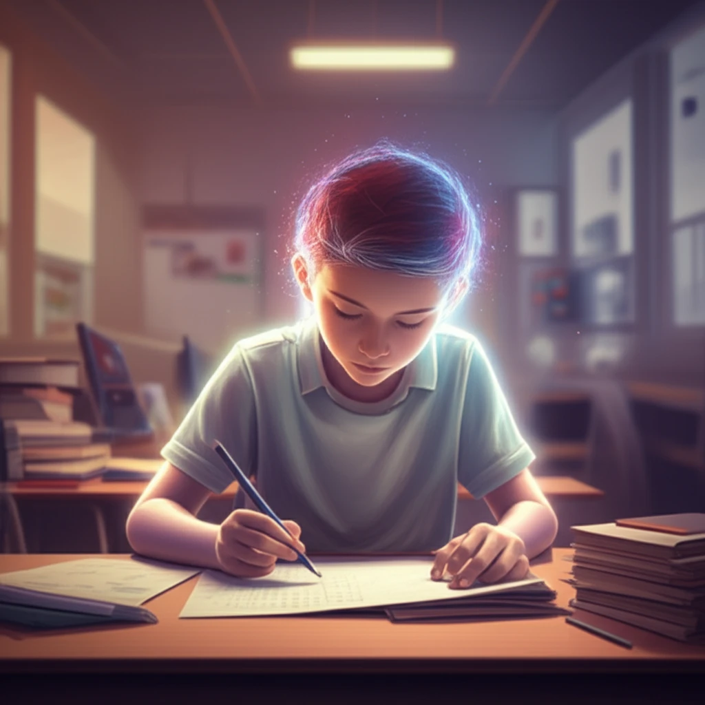 Illustration of an accessible education setting with adaptable learning materials.