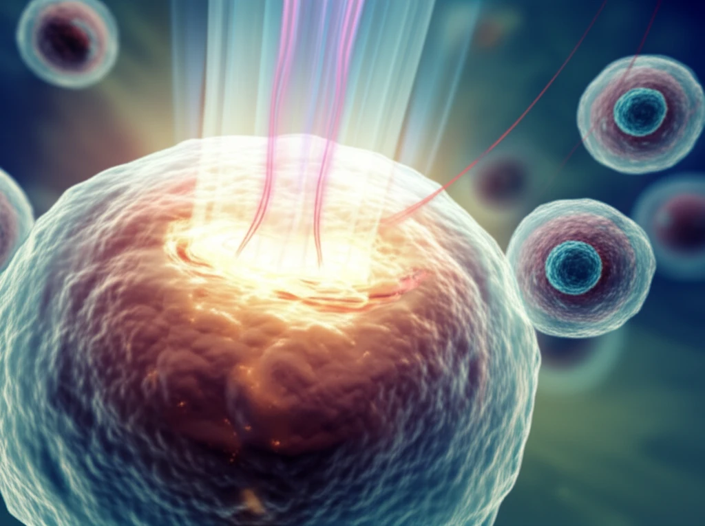 Syringin attacking cervical cancer cells.