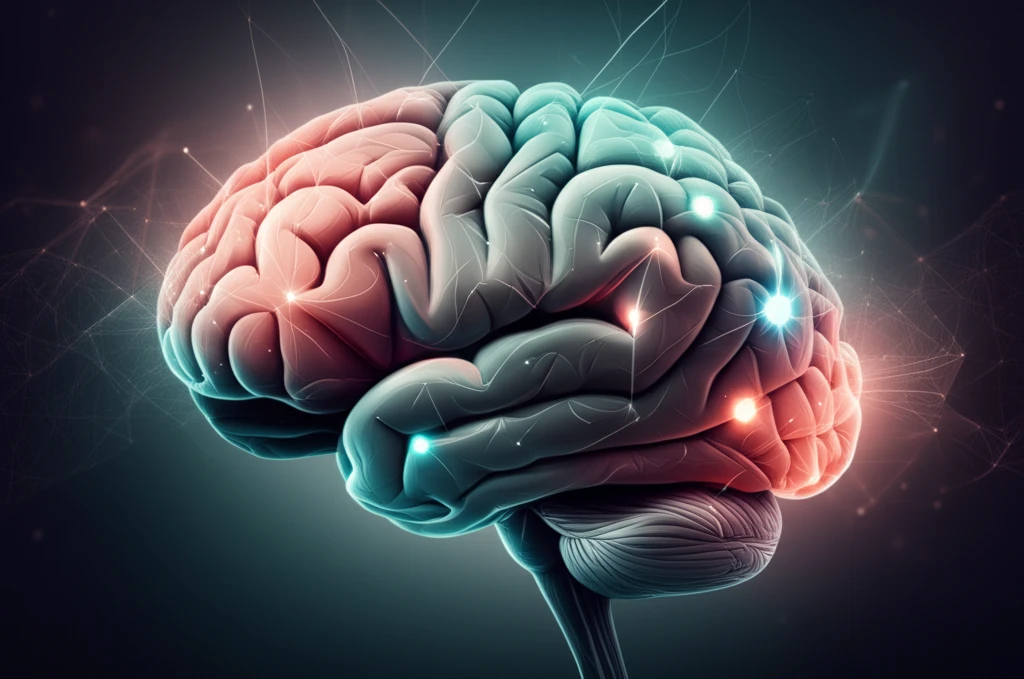 Illustration of brain pathways being balanced.