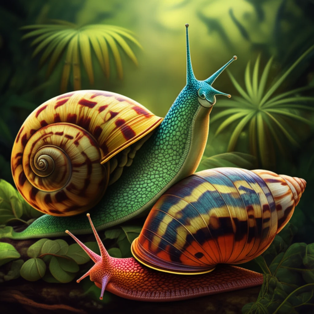 Illustration of two new snail species discovered in Brazil