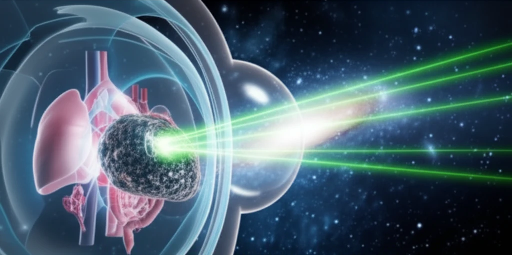 Precision cancer therapy with radiation beams and organ protection.