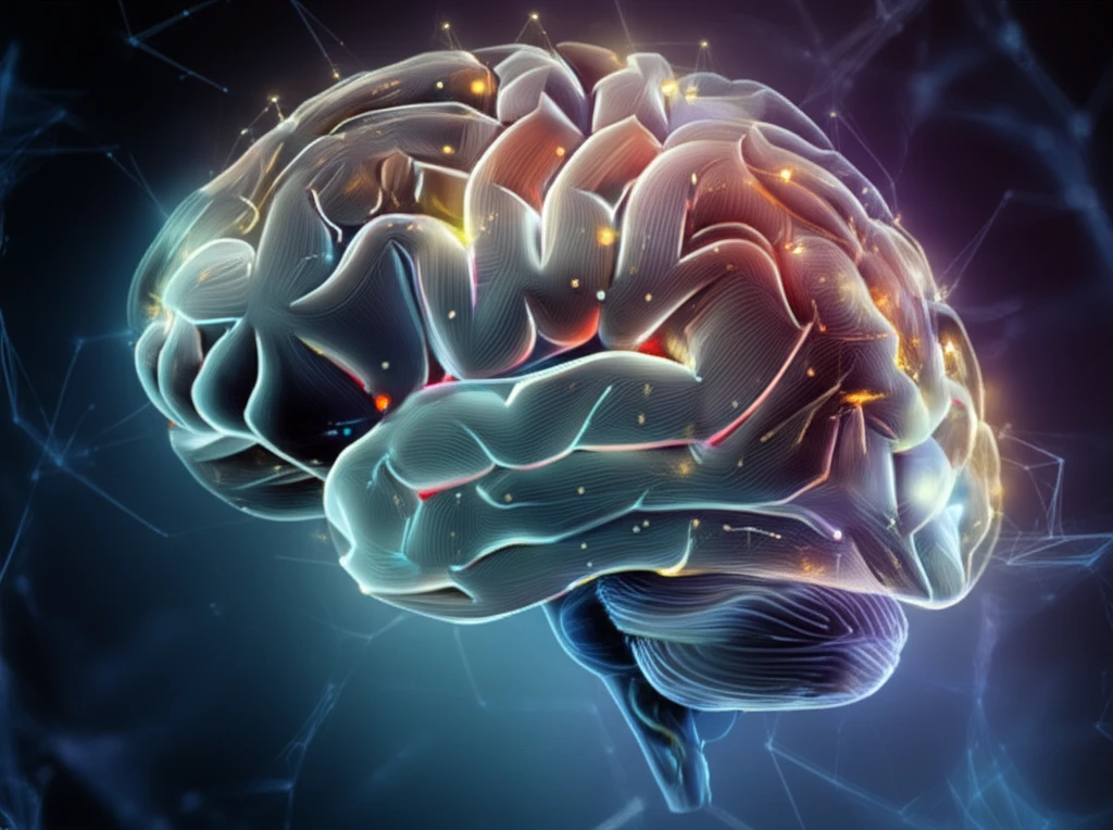 Child's brain with glowing circuits, representing advanced autism research.