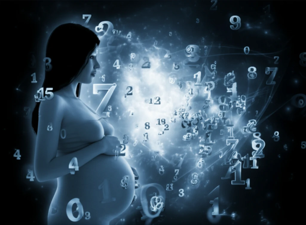 Surreal illustration of childbirth prediction scoring system.