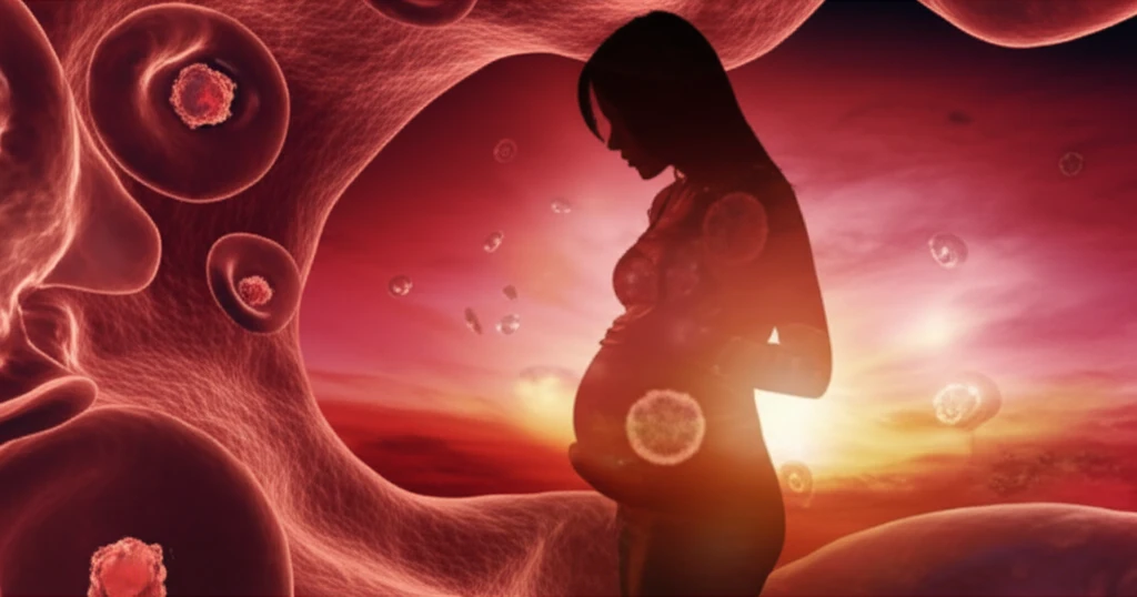 Surreal illustration of APL in pregnancy