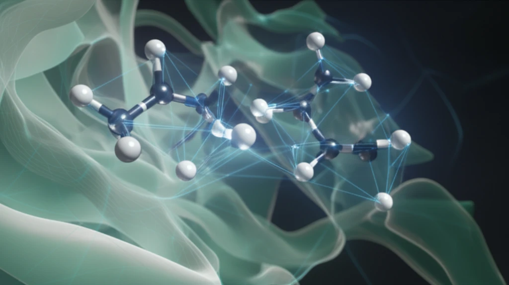 AI-powered drug discovery: A futuristic illustration of cisplatin interacting with a protein, guided by artificial intelligence.