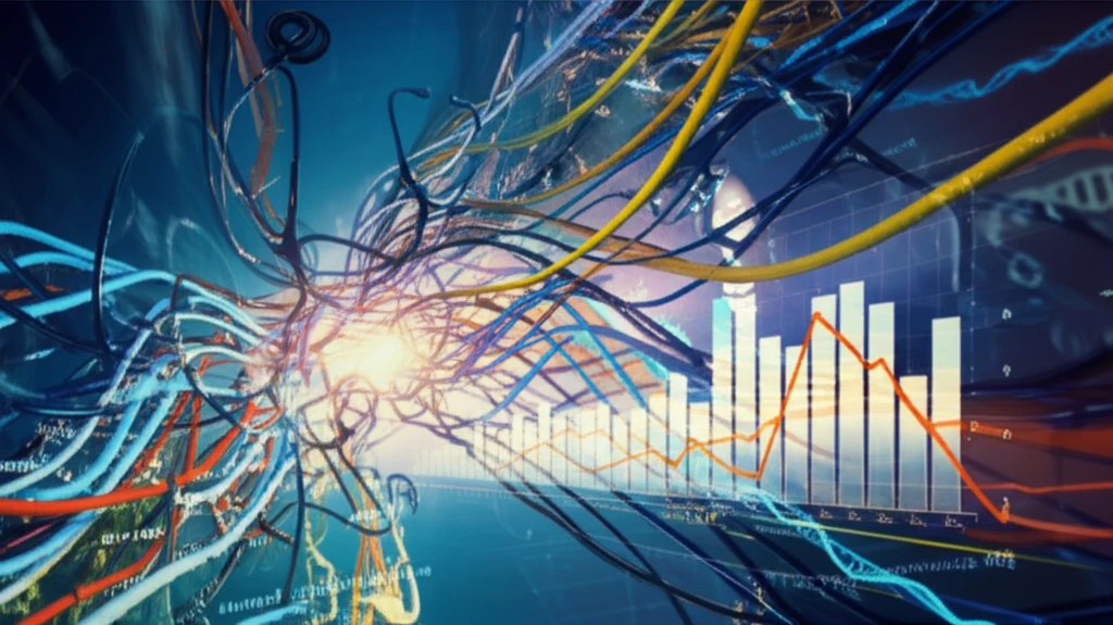 Surreal illustration of health data being refined and organized.