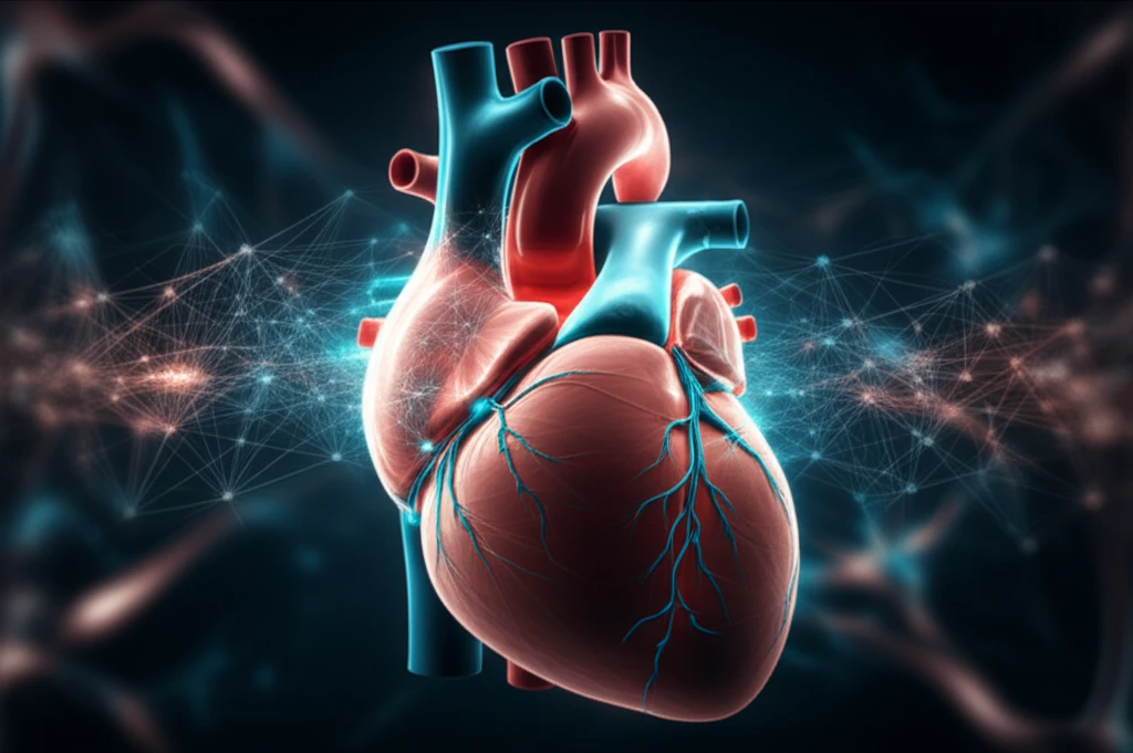 AI correcting motion in a PET scan of a heart.