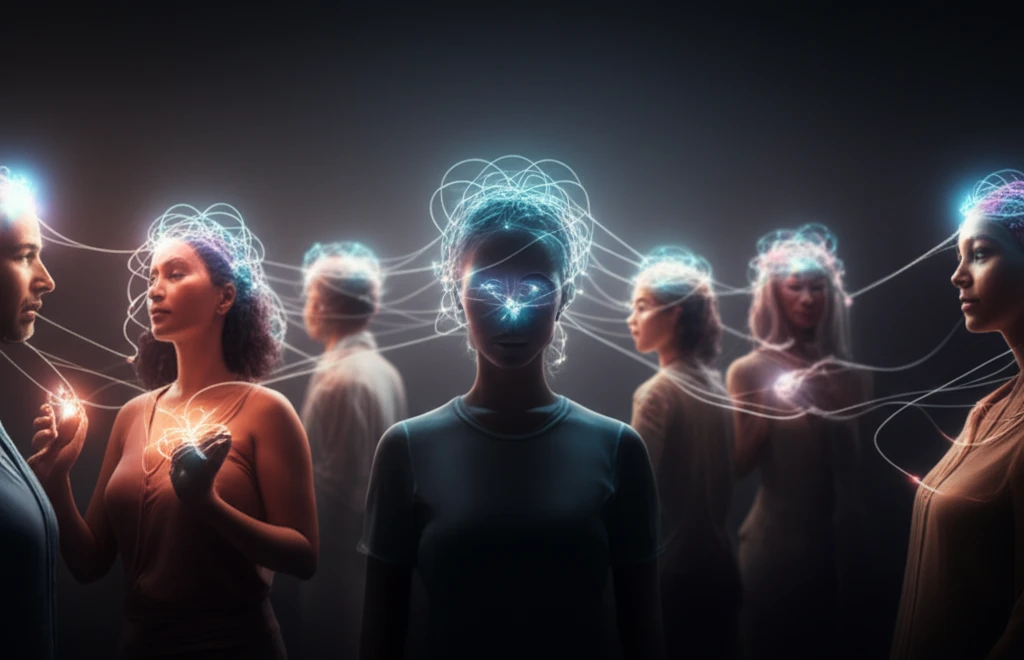 Interconnected threads representing holistic mental health care.