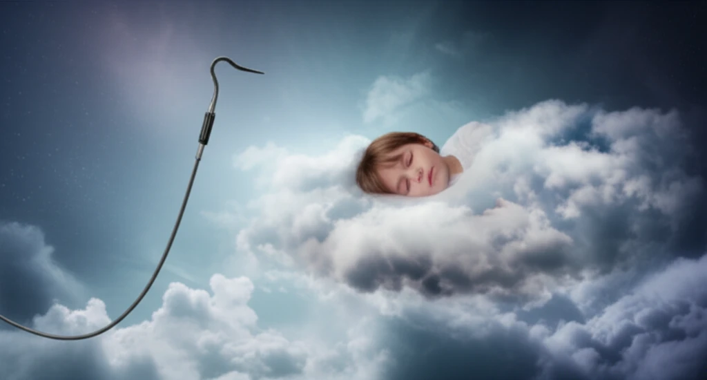 Child sleeping peacefully, visualized sleep endoscopy