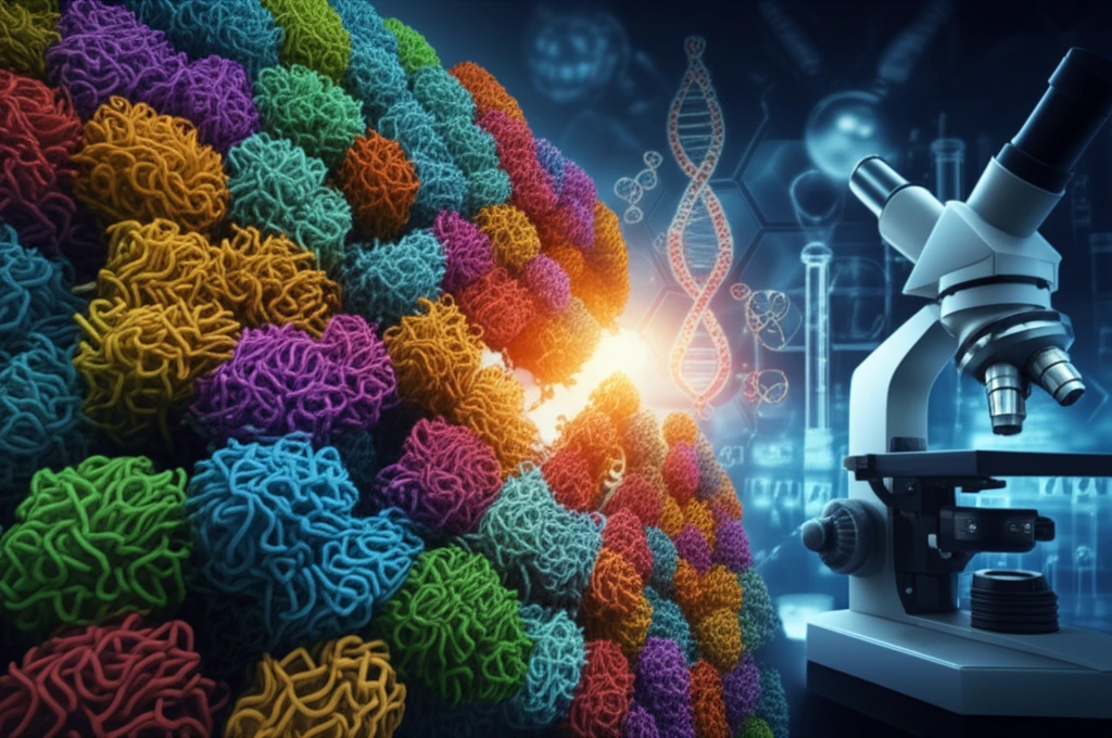 Microscopic view of bacterial cell wall with interconnected glycopolymers.