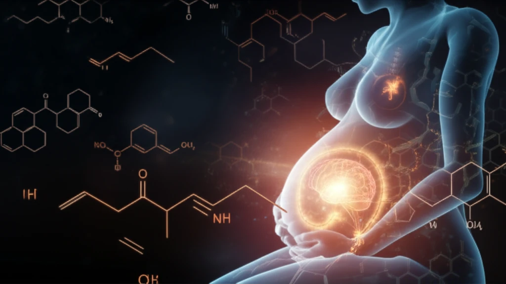 Illustration of a pregnant woman symbolizing the connection between thyroid health and fetal brain development.