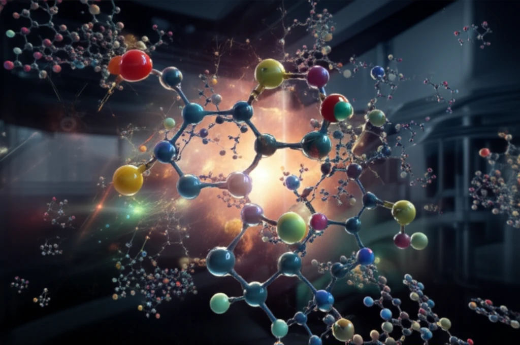 Intricate molecular structure representing advancements in organic chemistry.