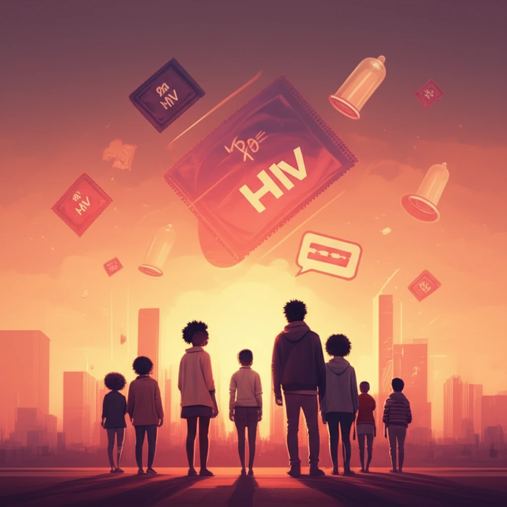 Empowered youth standing confidently for HIV prevention.